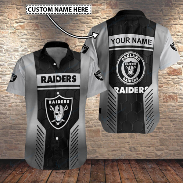Las Vegas Raiders Personalized Button Shirt BB193
