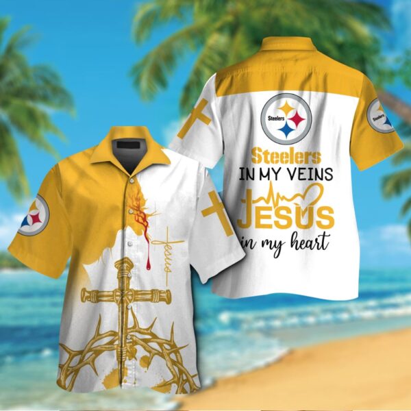 Pittsburgh Steelers Button Shirt BB797