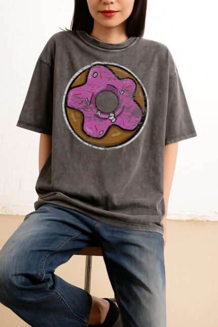 Funny Innuendo Donut T-Shirt | Naughty Strawberry Foodie Tee